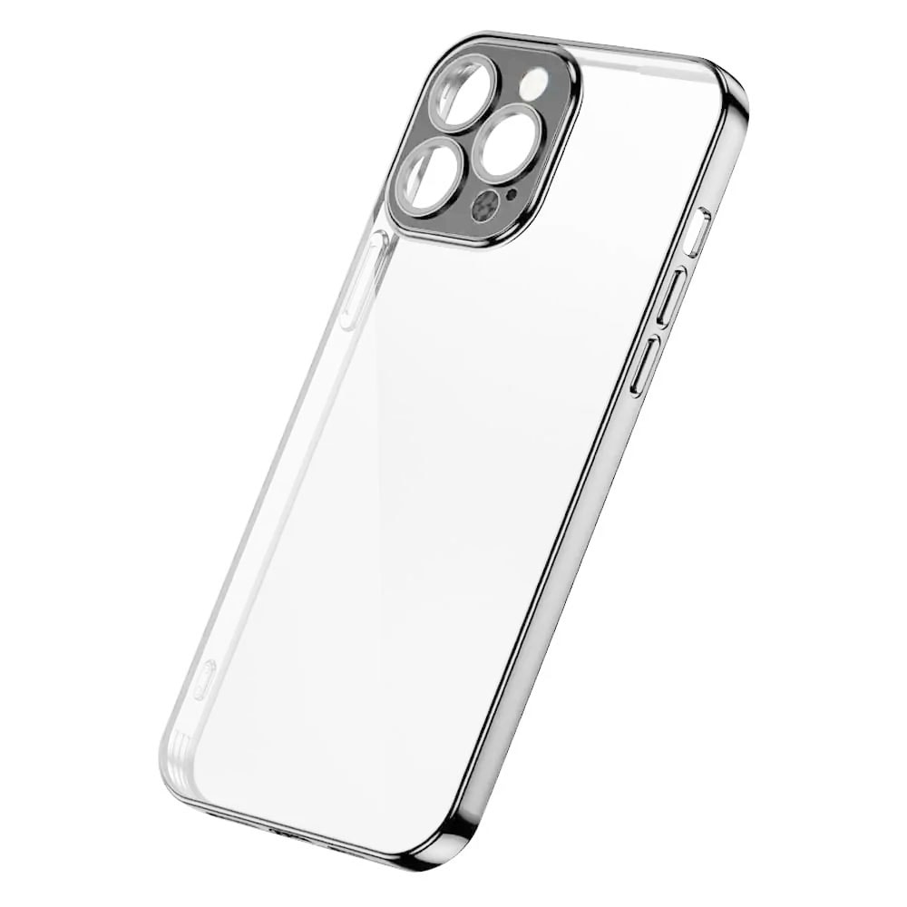 Etui do iPhone 13 Pro Premium Protect Full Cover z osłoną kamery i obiektywów 9H, srebrne (OUTLET)