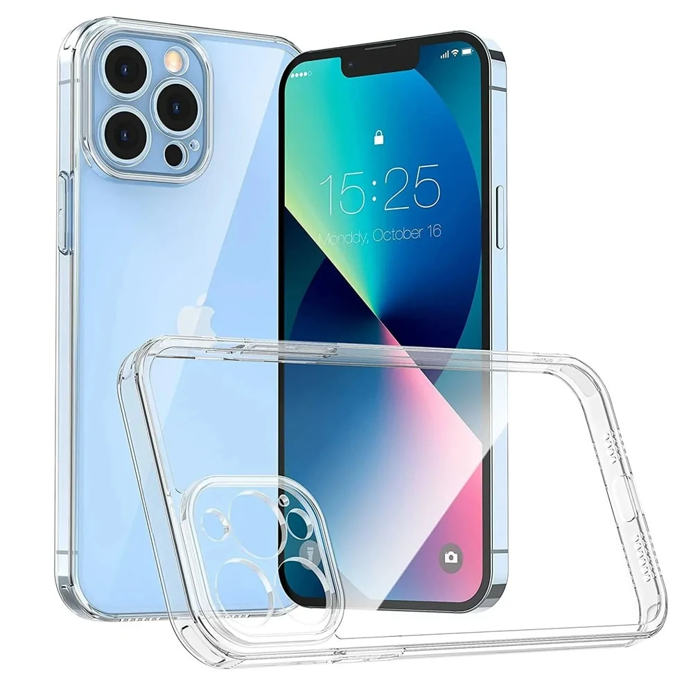 Etui do iPhone 13 Pro Crystal Cam przeźroczyste transparentne, ochrona kamery
