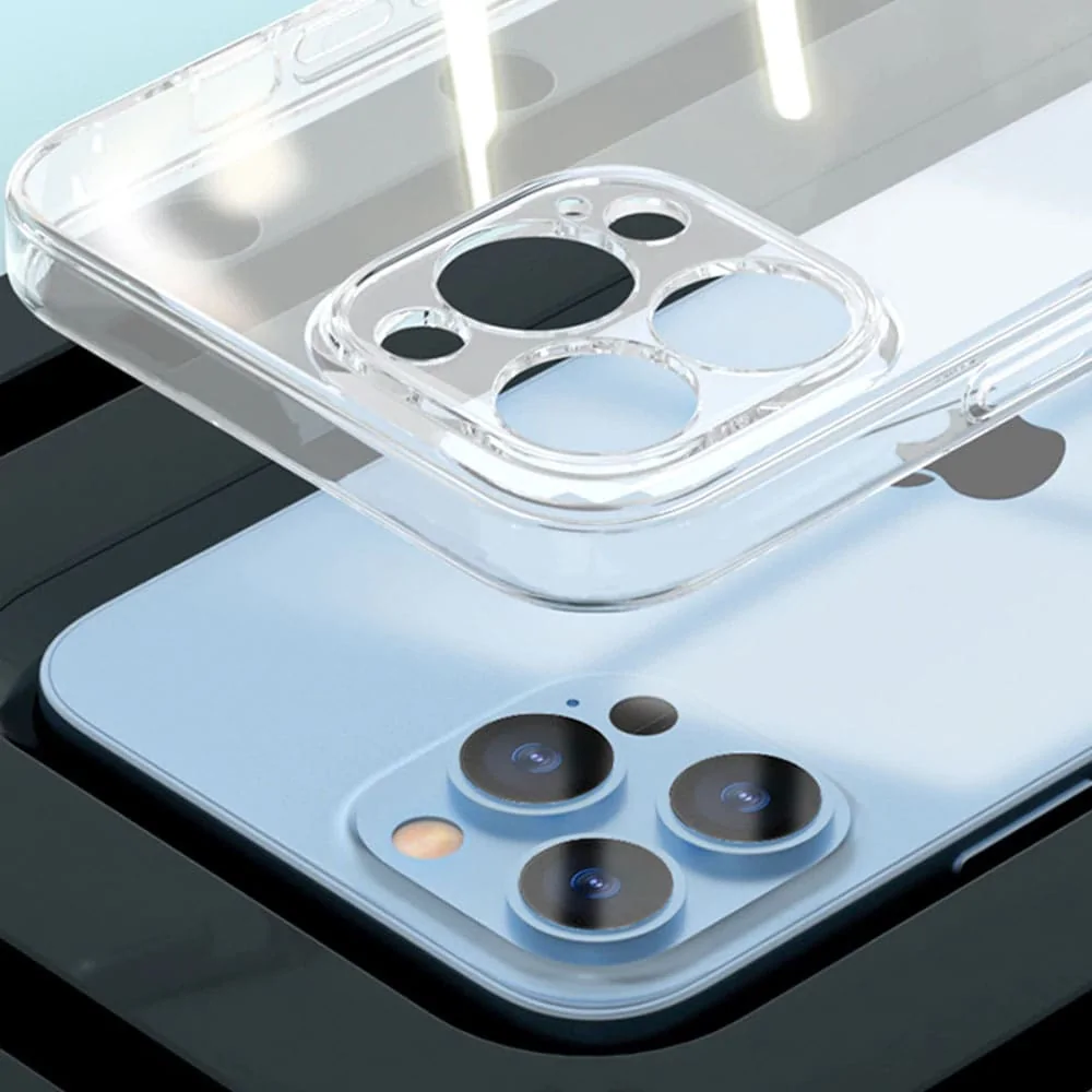 Etui do iPhone 13 Pro Crystal Cam przeźroczyste transparentne, ochrona kamery
