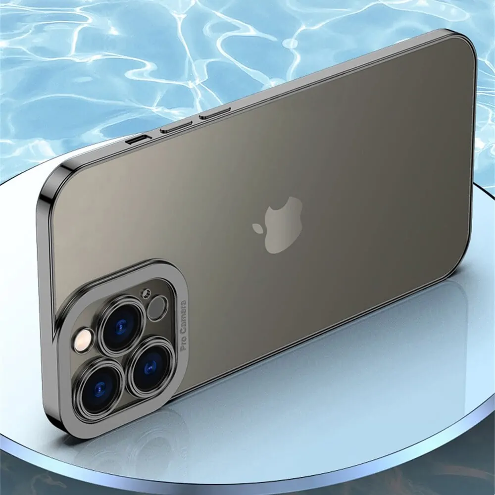 Etui do iPhone 14 Pro Max Camera High PRO z osłoną kamery, czarne grafitowe