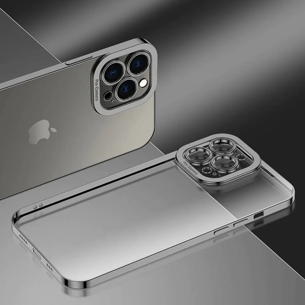 Etui do iPhone 14 Pro Max Camera High PRO z osłoną kamery, czarne grafitowe
