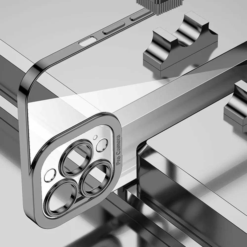 Etui do iPhone 14 Pro Max Camera High PRO z osłoną kamery, czarne grafitowe