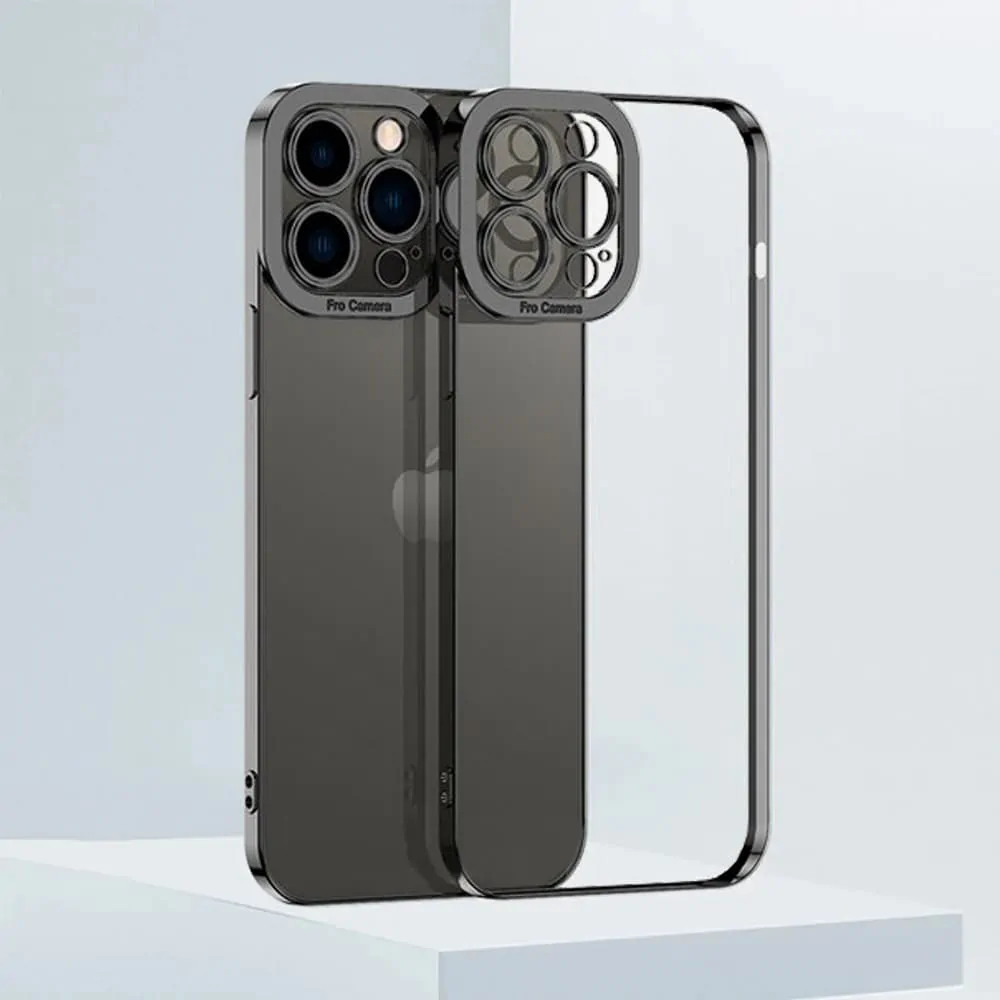 Etui do iPhone 14 Pro Max Camera High PRO z osłoną kamery, czarne grafitowe