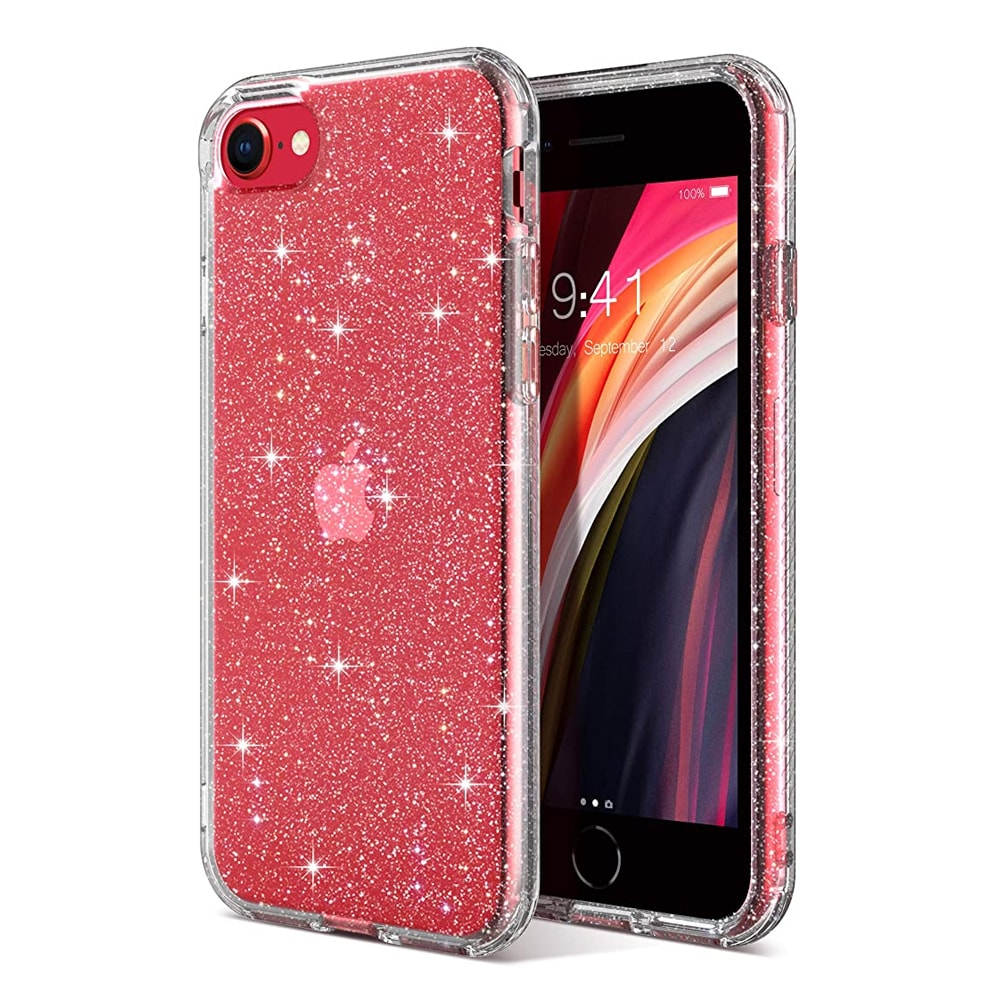 Etui do iPhone SE2022/SE2020/8/7 z brokatem ochronne przeźroczyste glitter