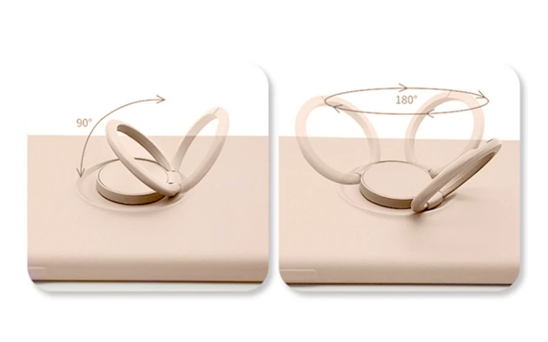 Etui do iPhone 12 Magnetic Ring matowe nie widać śladów, uchwyt magnetyczny, szary