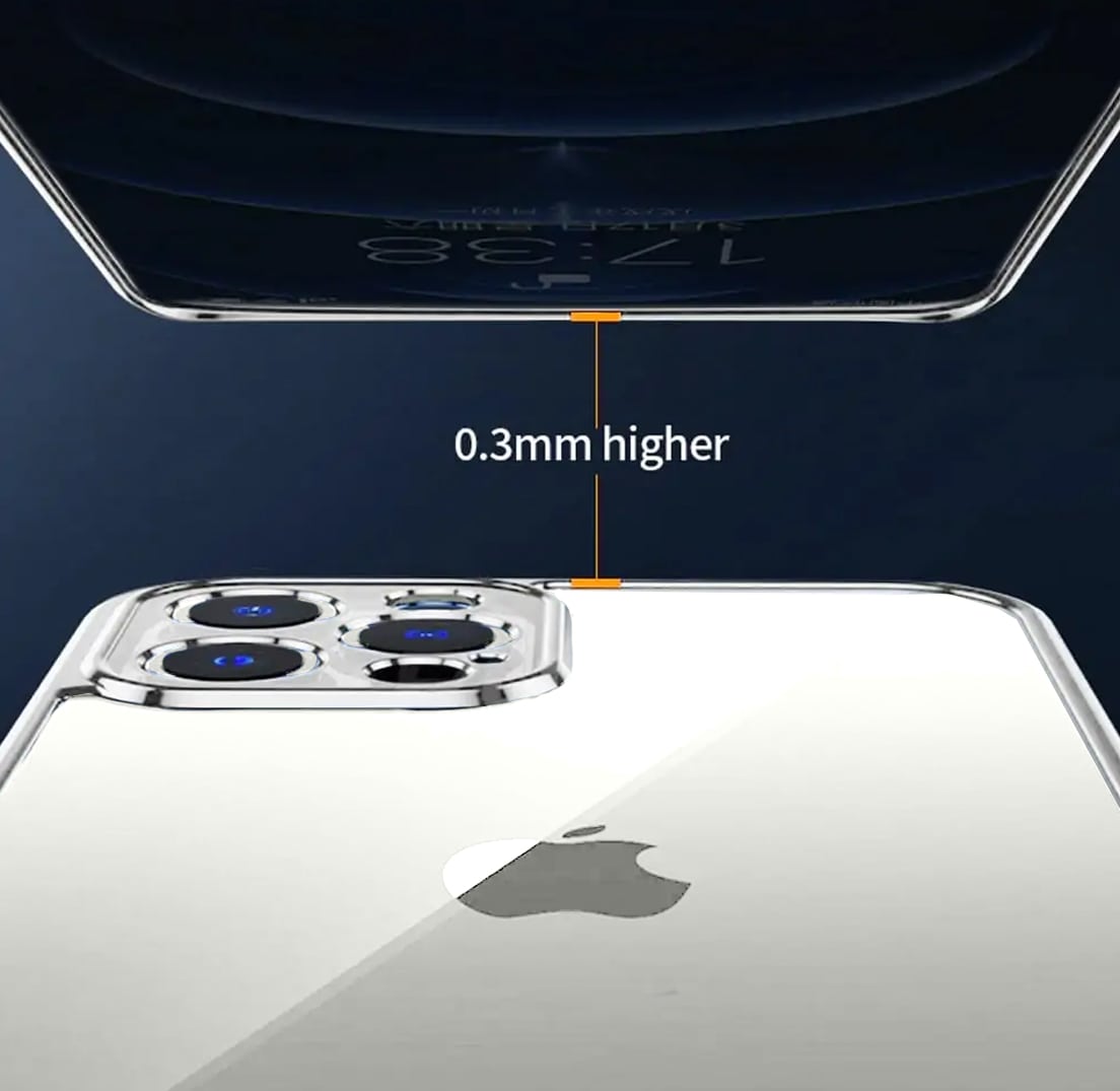 Etui JETech ochronne do iPhone 12 Pro przeźroczysty tył HD srebrna ramka
