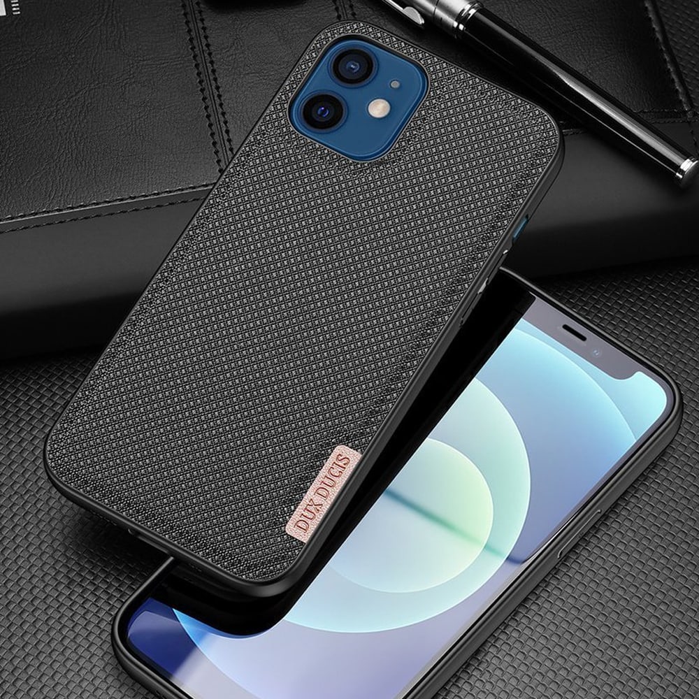 Etui do iPhone 13 mini materiałowe niebrudzące, czarne