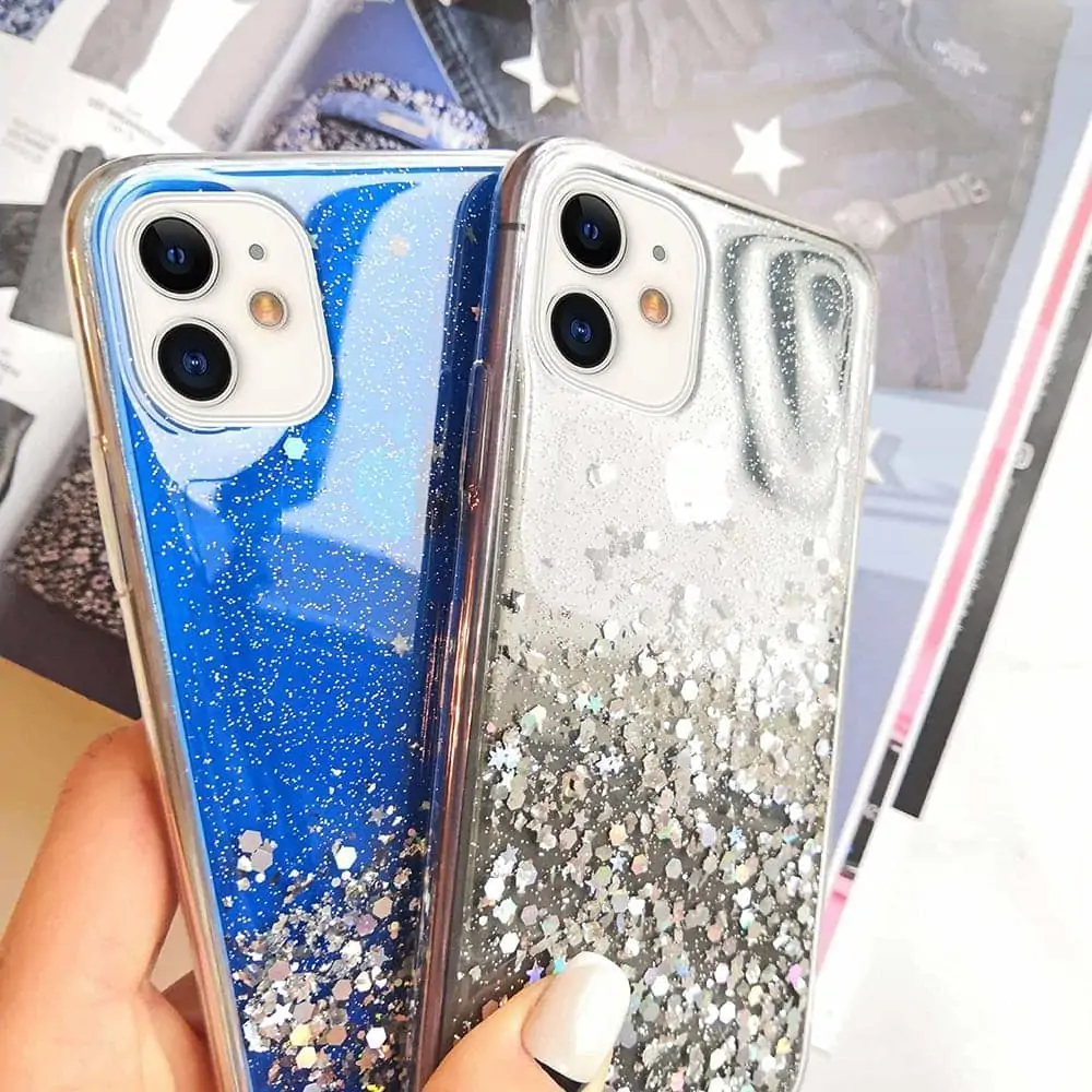 Etui do iPhone 11 glitter przeźroczyste brokatowe