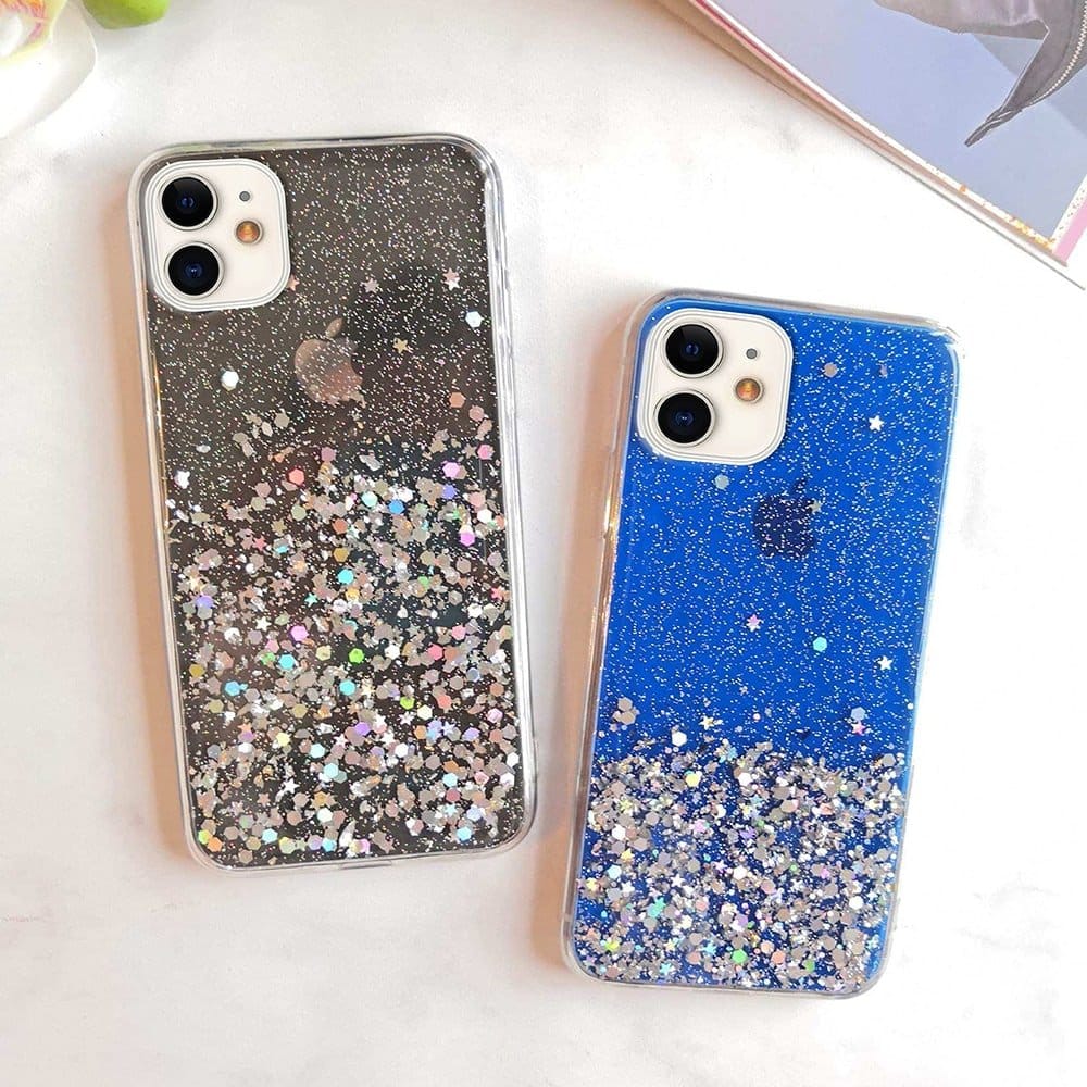 Etui do iPhone 11 glitter przeźroczyste brokatowe