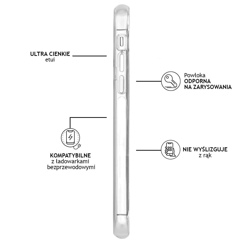 Etui do iPhone 12 Pro Max marmurkowe eleganckie biało-czarne
