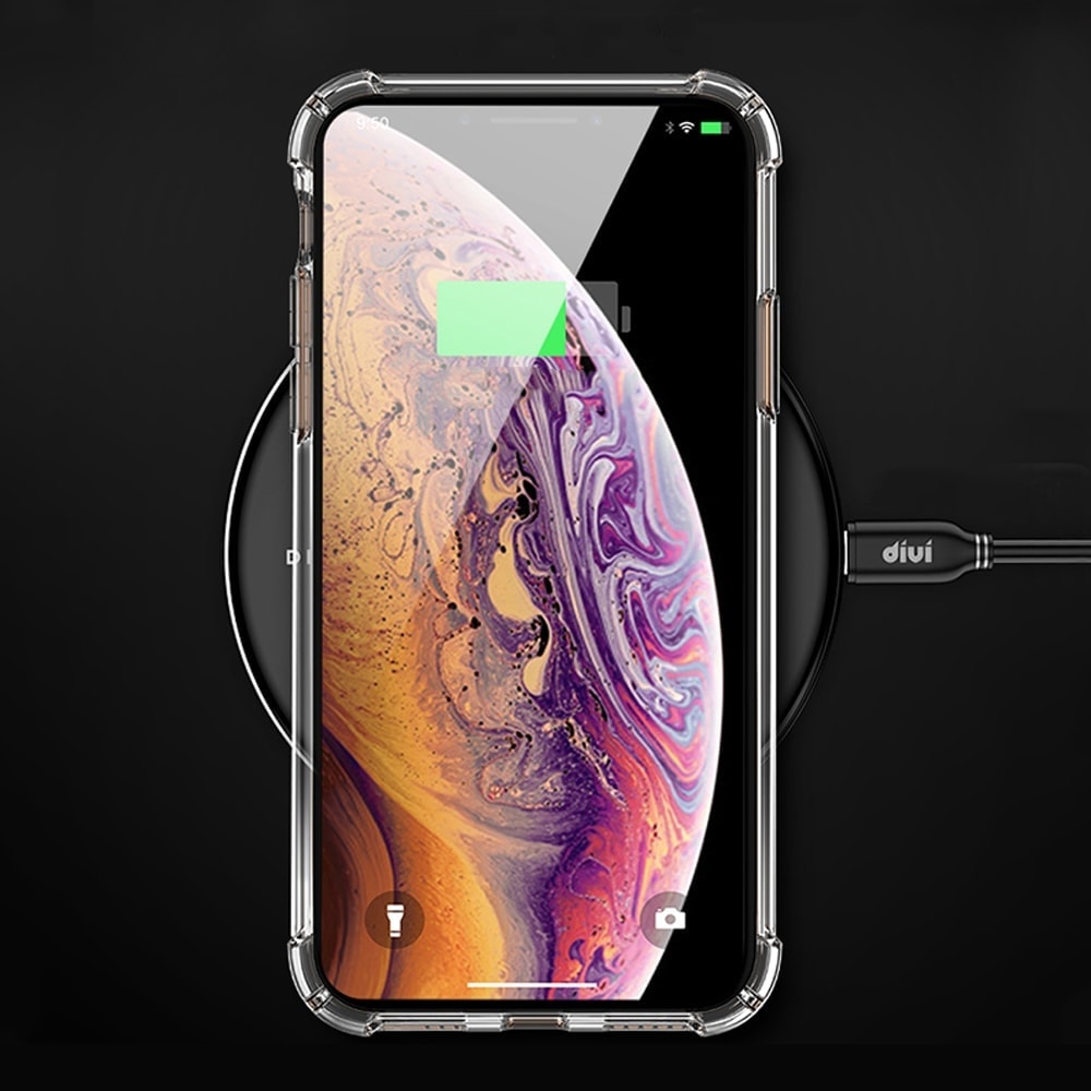 Silikonowe etui do iPhone XS Max anti-shock, przeźroczysta obudowa