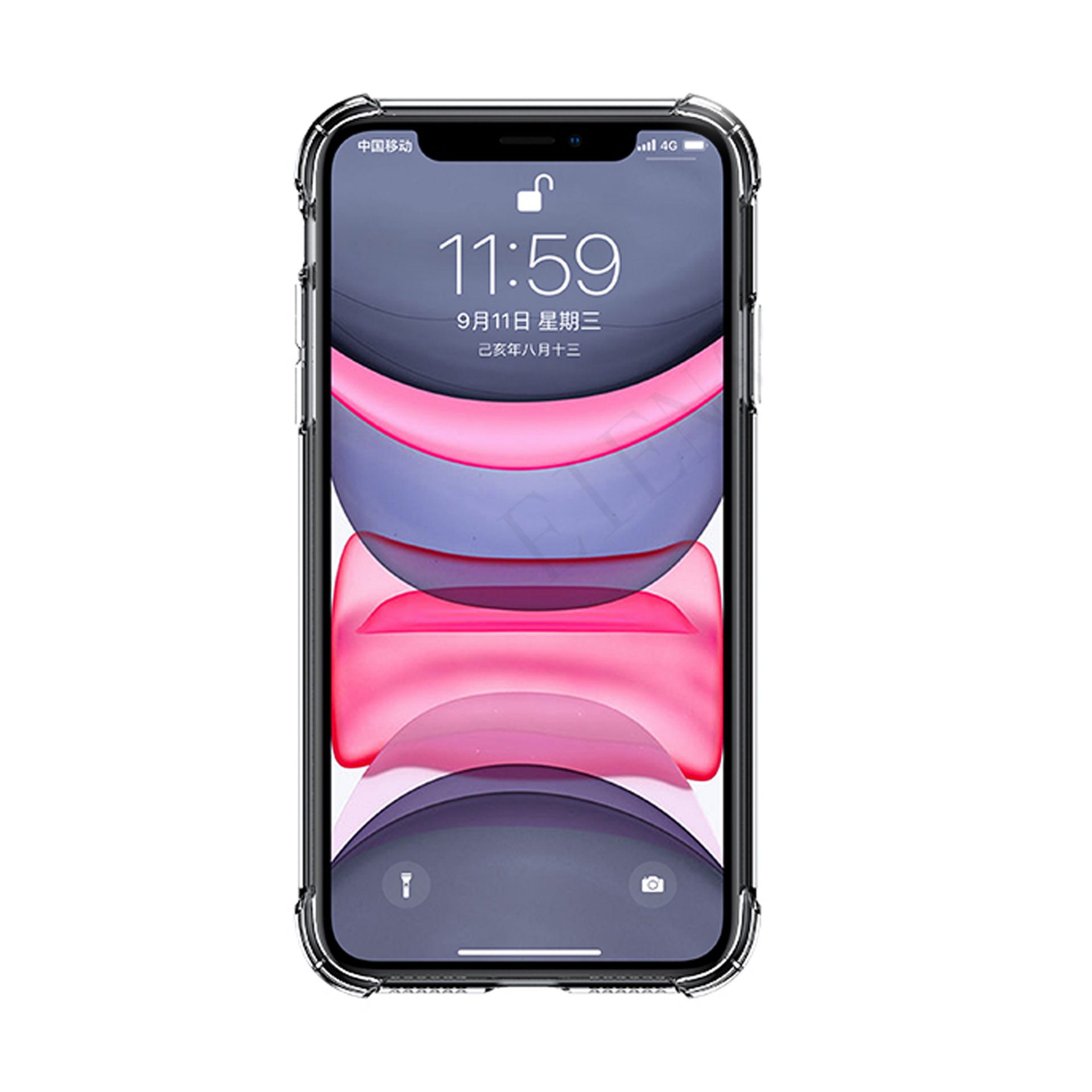 Silikonowe etui do iPhone XS Max anti-shock, przeźroczysta obudowa