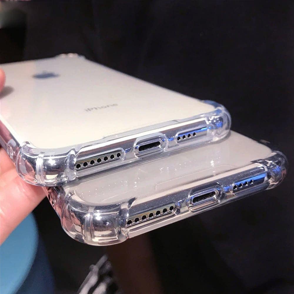 Silikonowe etui do iPhone XS Max anti-shock, przeźroczysta obudowa