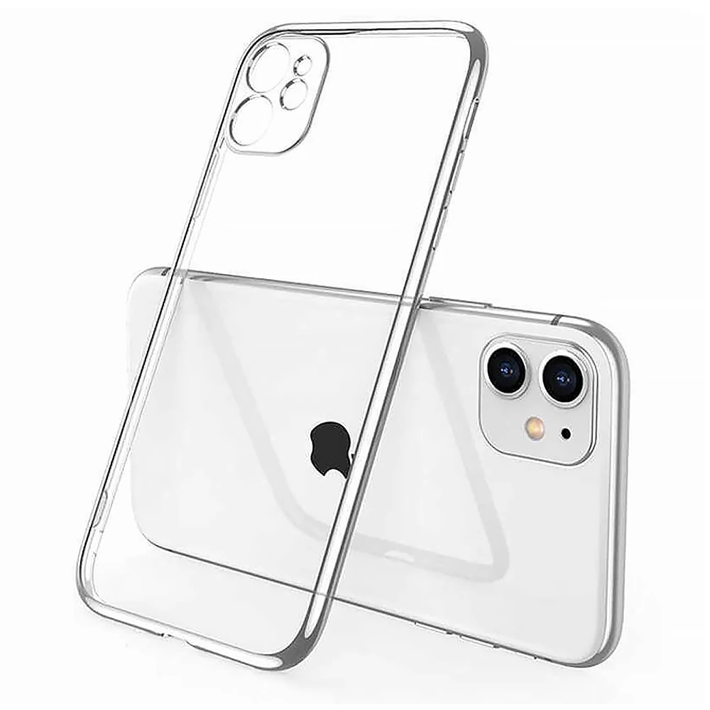 Etui do iPhone 11 Crystal Cam silikonowe przeźroczyste z osłoną aparatu