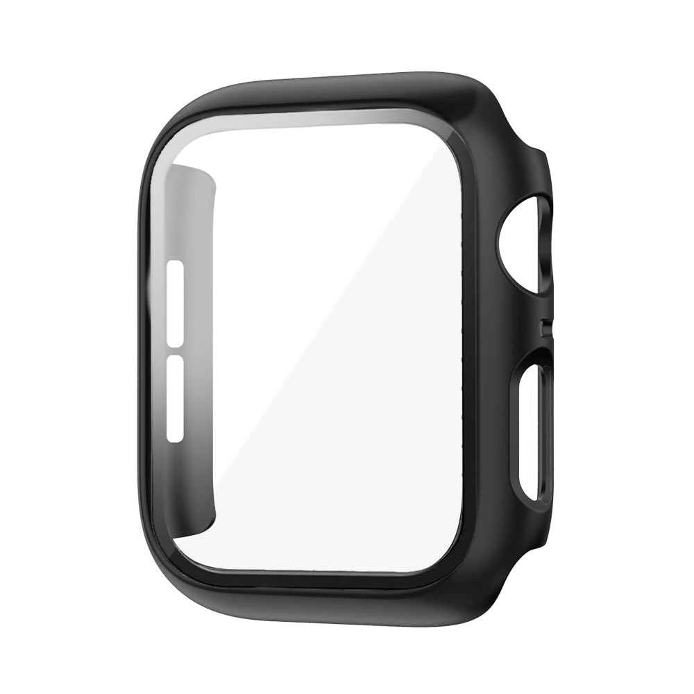 Pasek + etui ze szkłem 2w1 do Apple Watch Series 7 45 mm, czarny