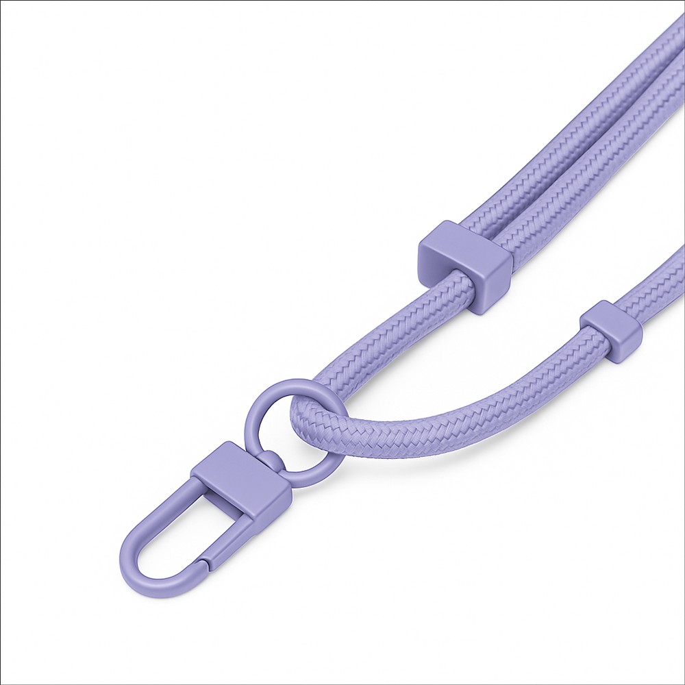 Smycz do telefonu, regulowana, fioletowa