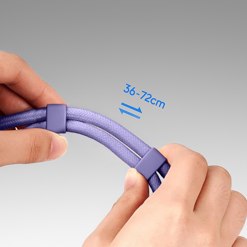 Smycz do telefonu, regulowana, fioletowa