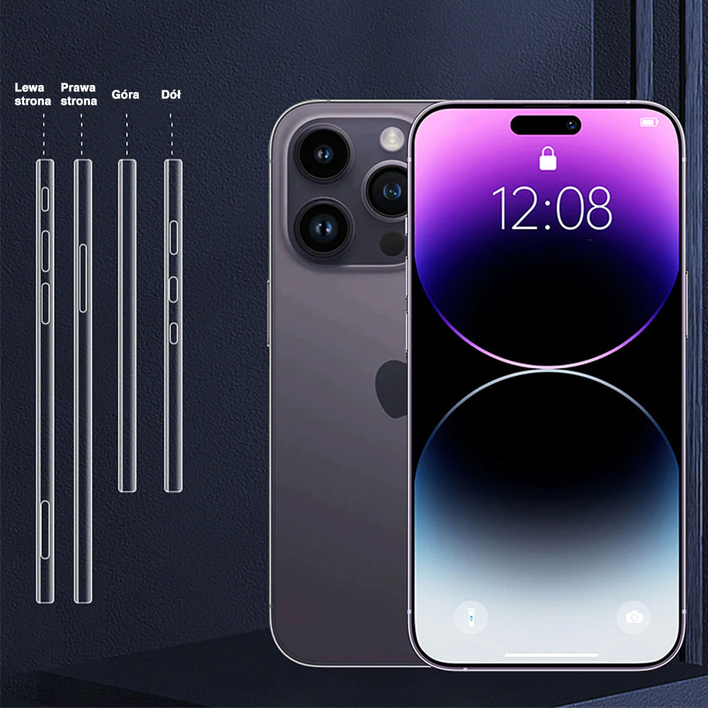 Folia hydrożelowa do iPhone 14 Pro Max na ramkę telefonu