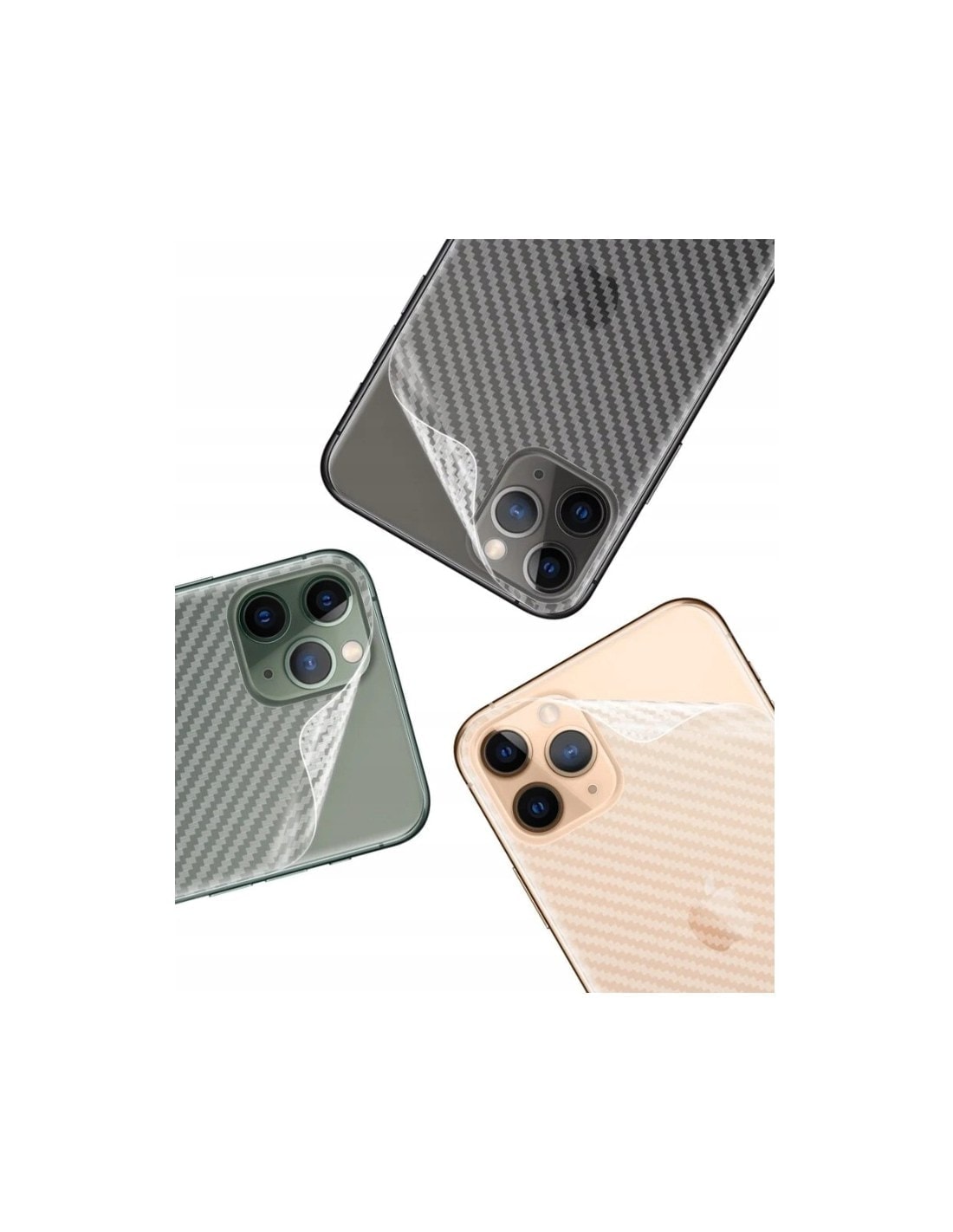 Folia karbonowa iPhone 11 Pro Max na tył nieszczerbiąca