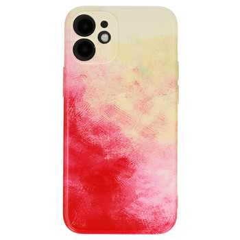 Etui do iPhone 11 Pro watercolor painting elastyczne malowane Red Art