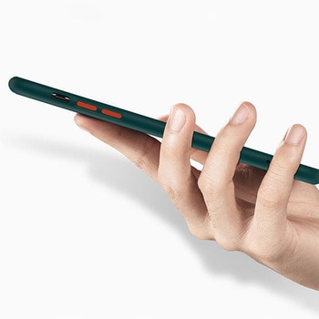 Etui do iPhone XR oddychające nowoczesne z kolorowymi przyciskami, brzoskwiniowe