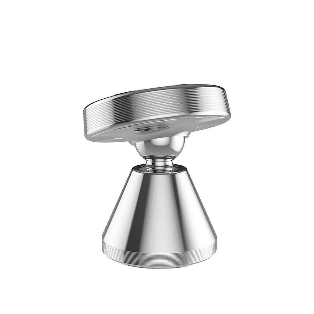 Magnetyczny uchwyt samochodowy przyklejany na deskę rozdzielczą, srebrny