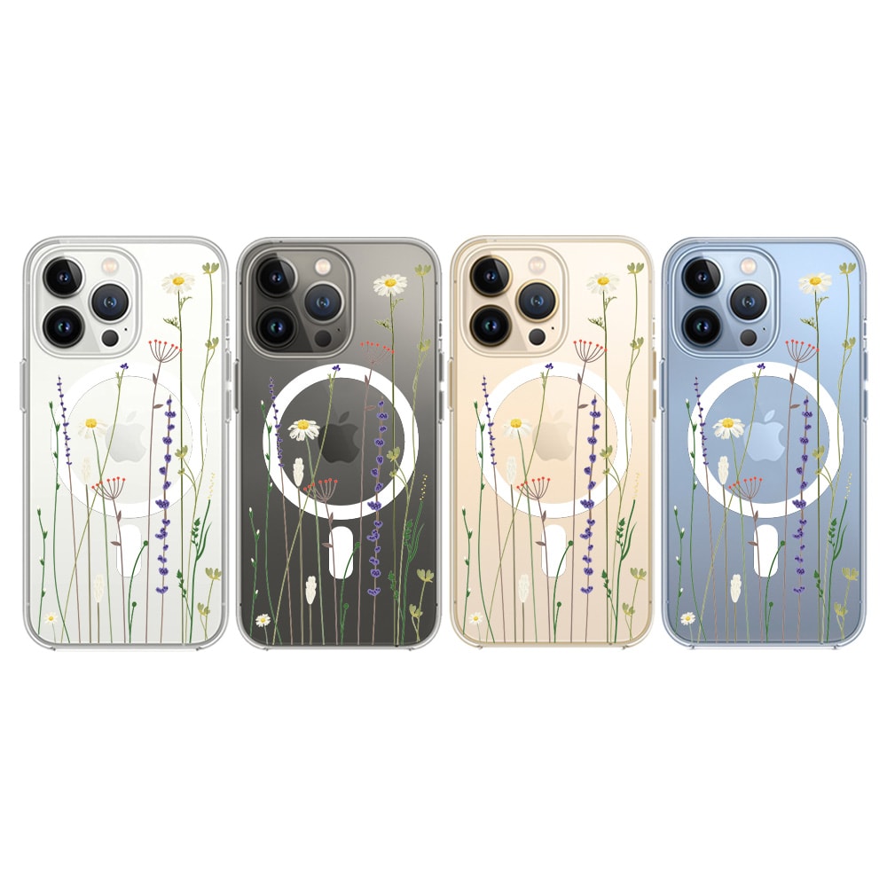 Etui do iPhone 13 Pro MagSafe wiosenne kwiaty