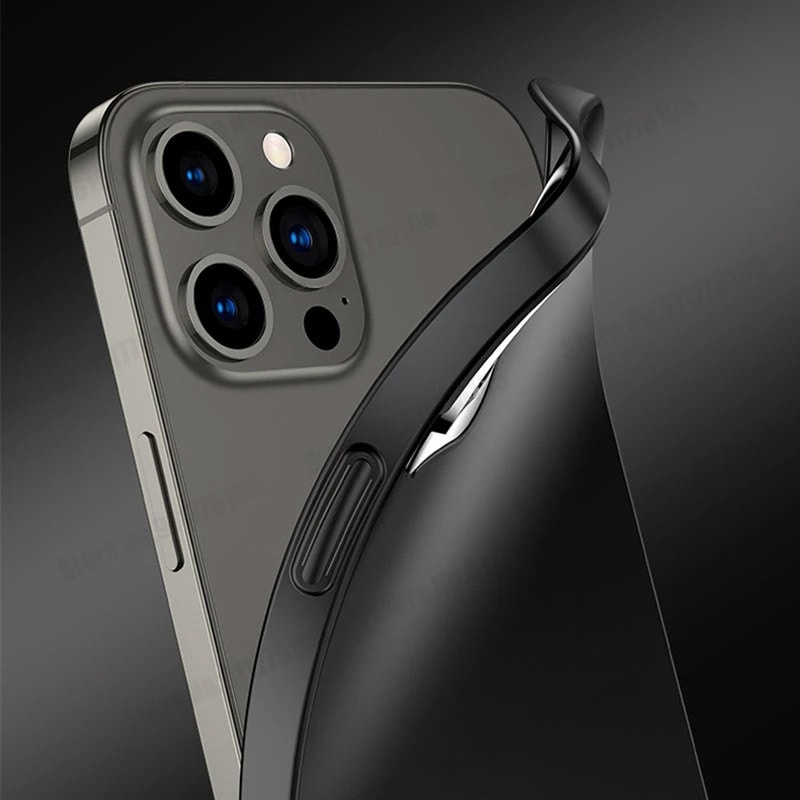 Etui do iPhone 12 Pro SmartDevil matowe czarne z metalową klapką na obiektyw