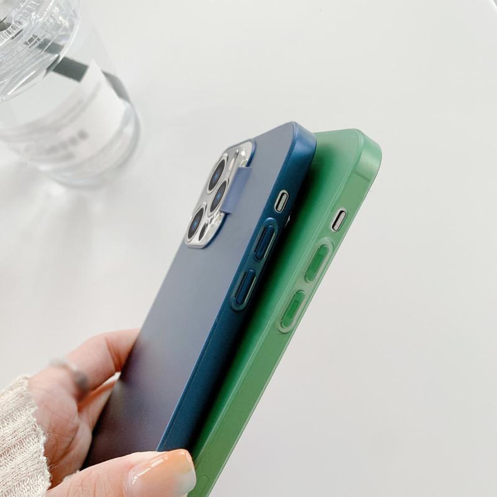 Etui do iPhone 12 Pro SmartDevil matowe czarne z metalową klapką na obiektyw