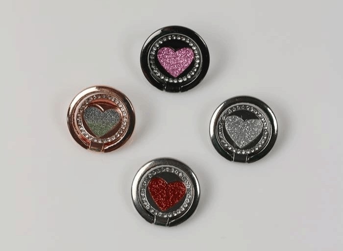 Uchwyt magnetyczny selfie ring podstawka do telefonu 2 in1, grafitowy