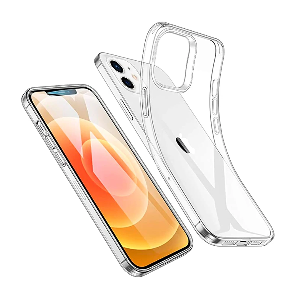 Etui do iPhone 12 silikonowe transparentne
