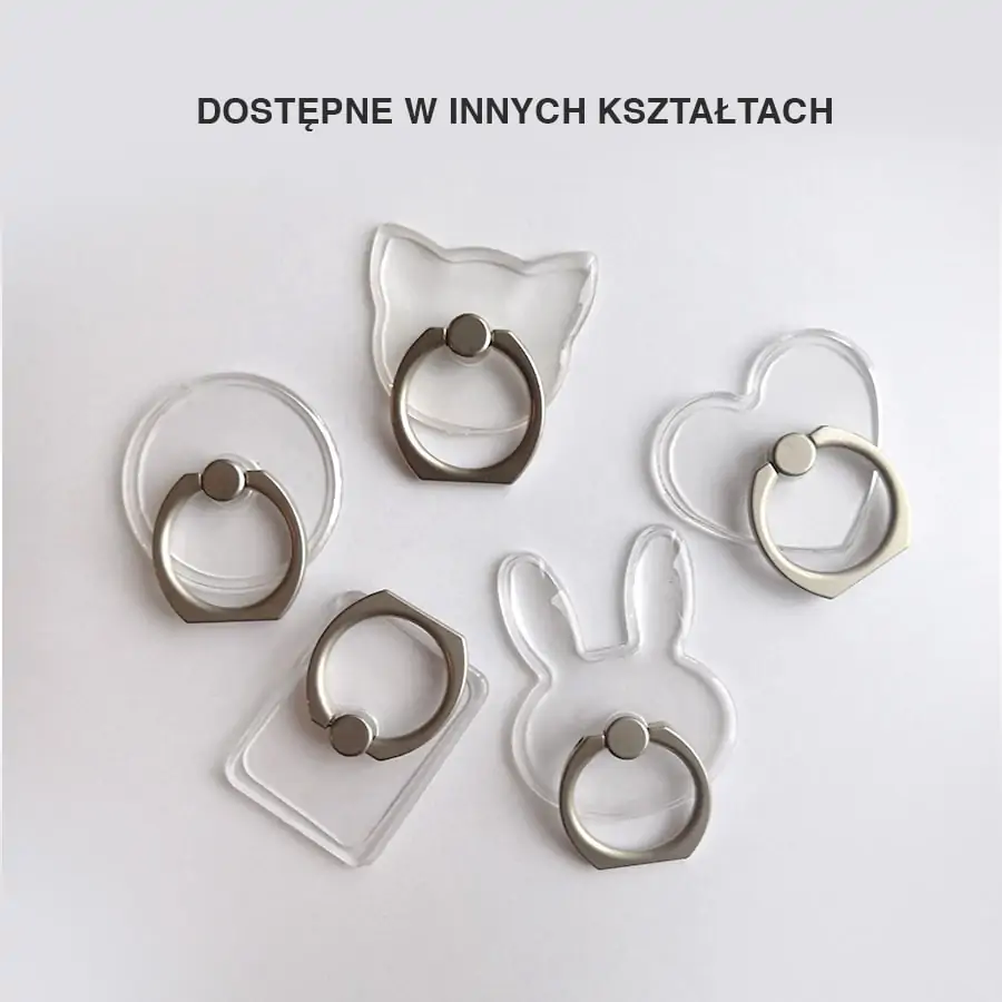 Uchwyt ring selfie podstawka do telefonu 2 w 1 prostokąt