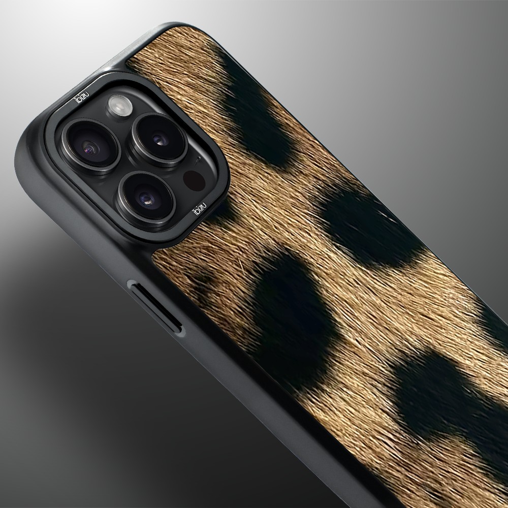 Etui do iPhone 14 Pro IBIZU DropGuard Matt z MagSafe, Zew Natury, Lampart