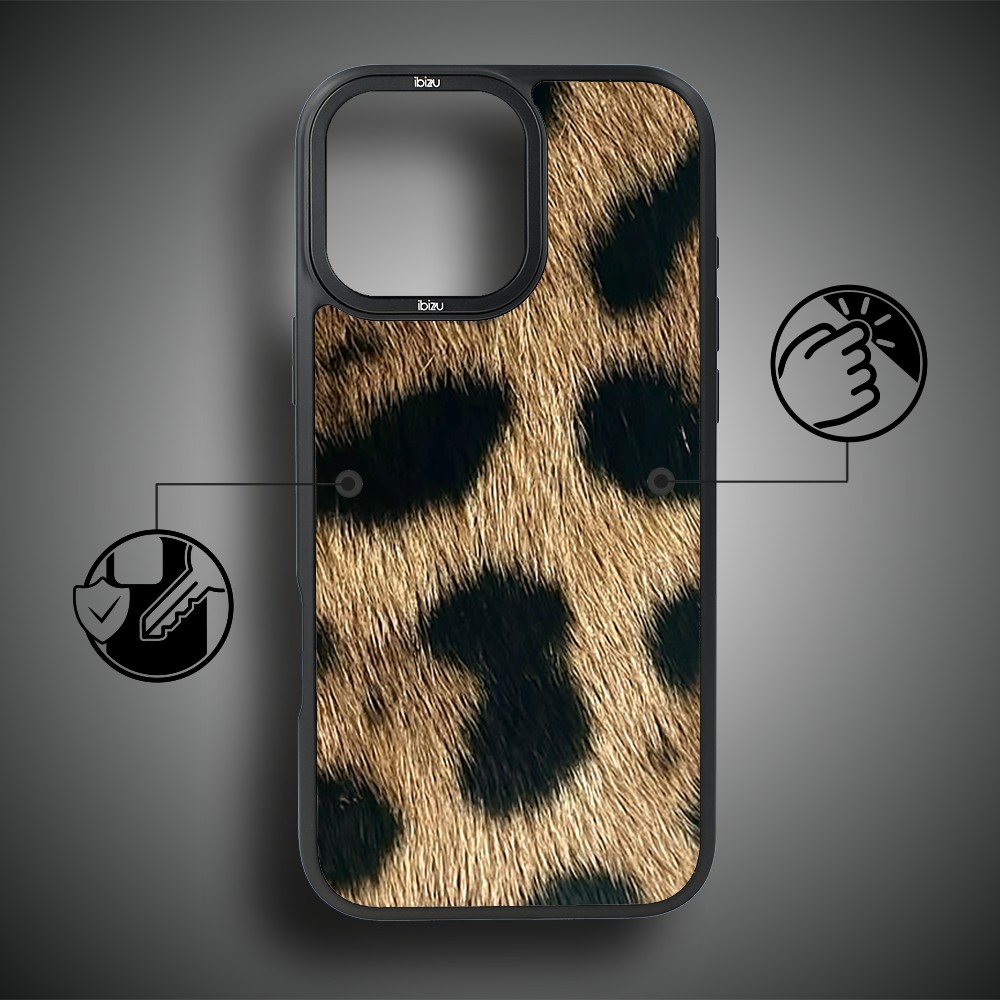 Etui do iPhone 14 Pro IBIZU DropGuard Matt z MagSafe, Zew Natury, Lampart