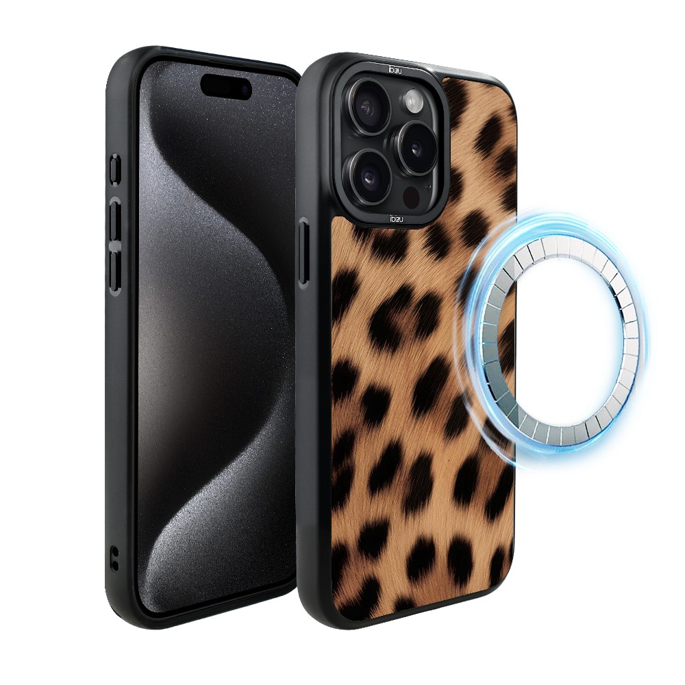 Etui do iPhone 15 Pro IBIZU DropGuard Matt z MagSafe, Zew Natury, Pantera