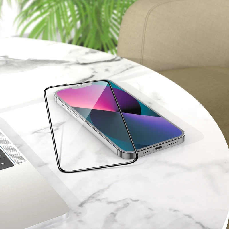 Szkło hartowane na cały ekran 5D z ramką bardzo wytrzymałe do iPhone 12 Pro