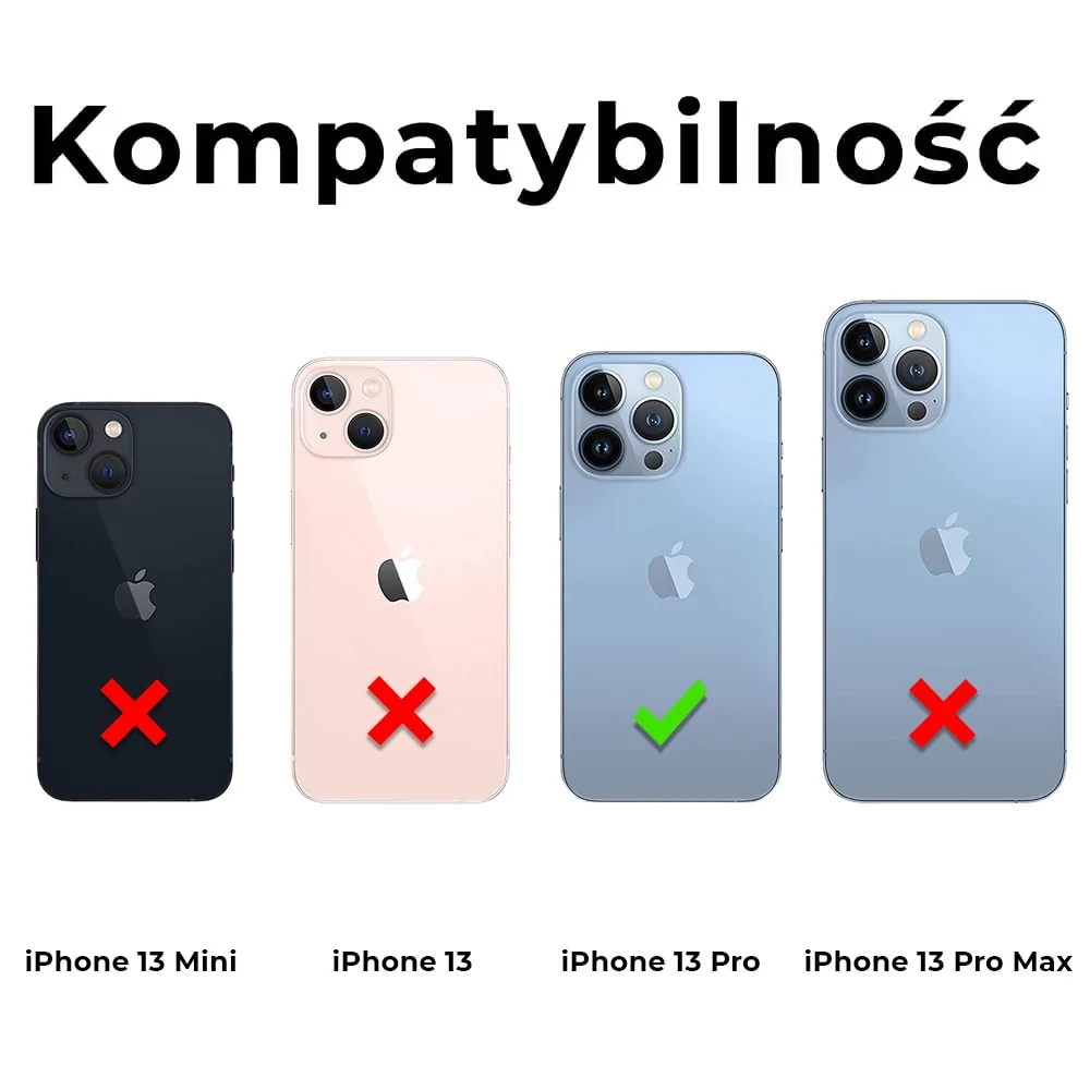 Etui do iPhone 13 Pro Camera High PRO z osłoną kamery, srebrne