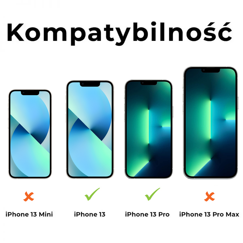Szkło hybrydowe z powłoką polimerową do iPhone 13