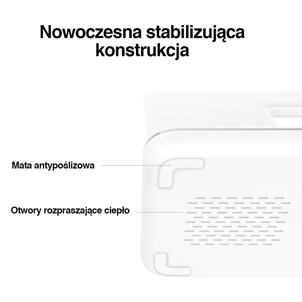 Ładowarka 3w1 iPhone / Apple Watch / Airpods szybka 15W z podświetleniem, biała