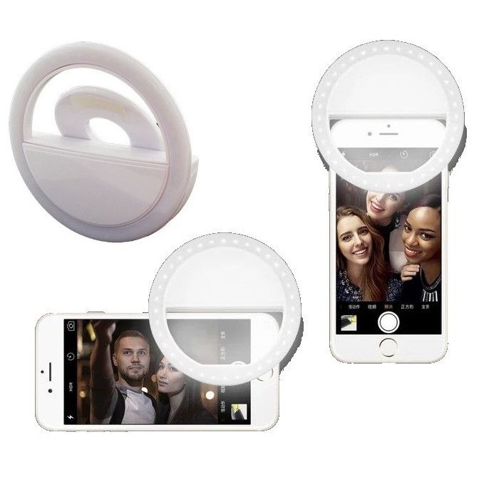 Zestaw nowoczesnego fotografa 2w1: statyw z uchwytem + lampa selfie