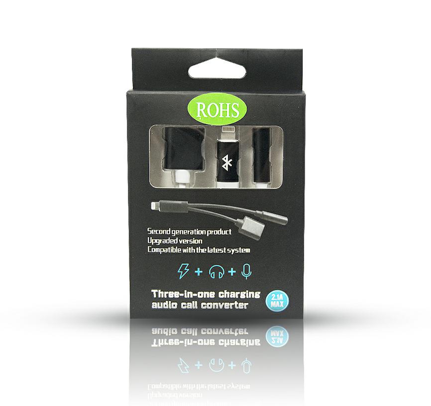 Adapter Przejściówka Lightning 8-pin Jack iPhone audio/HF + ładowanie, złoty