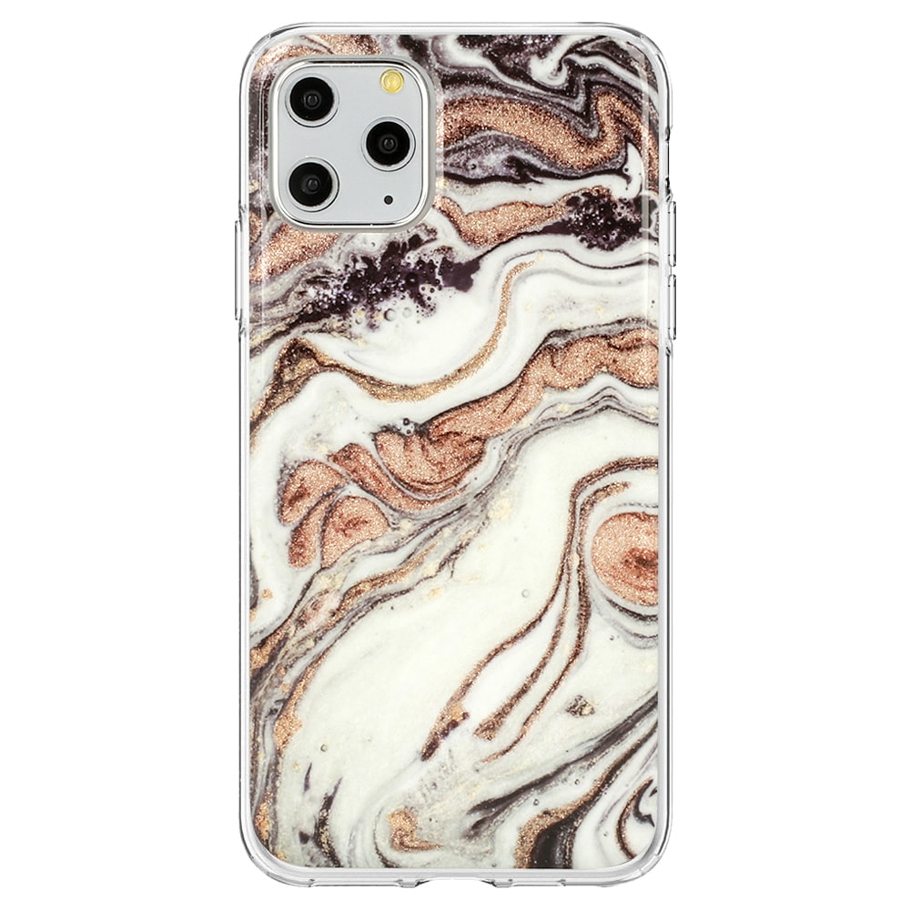 Etui do iPhone 11 Pro marmurkowe oryginalne z piaskowym brokatem