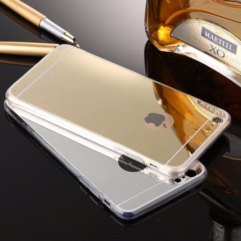 Silikonowe etui Iphone 7 Plus / 8 Plus miękki case LUSTRO miękka obudowa, mirror case – SREBRNY