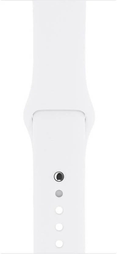 Sportowy pasek silikonowy do zegarka Apple Watch Ultra 1-2 / Series 4-10 / SE 44/45/46/49mm – kolor biały