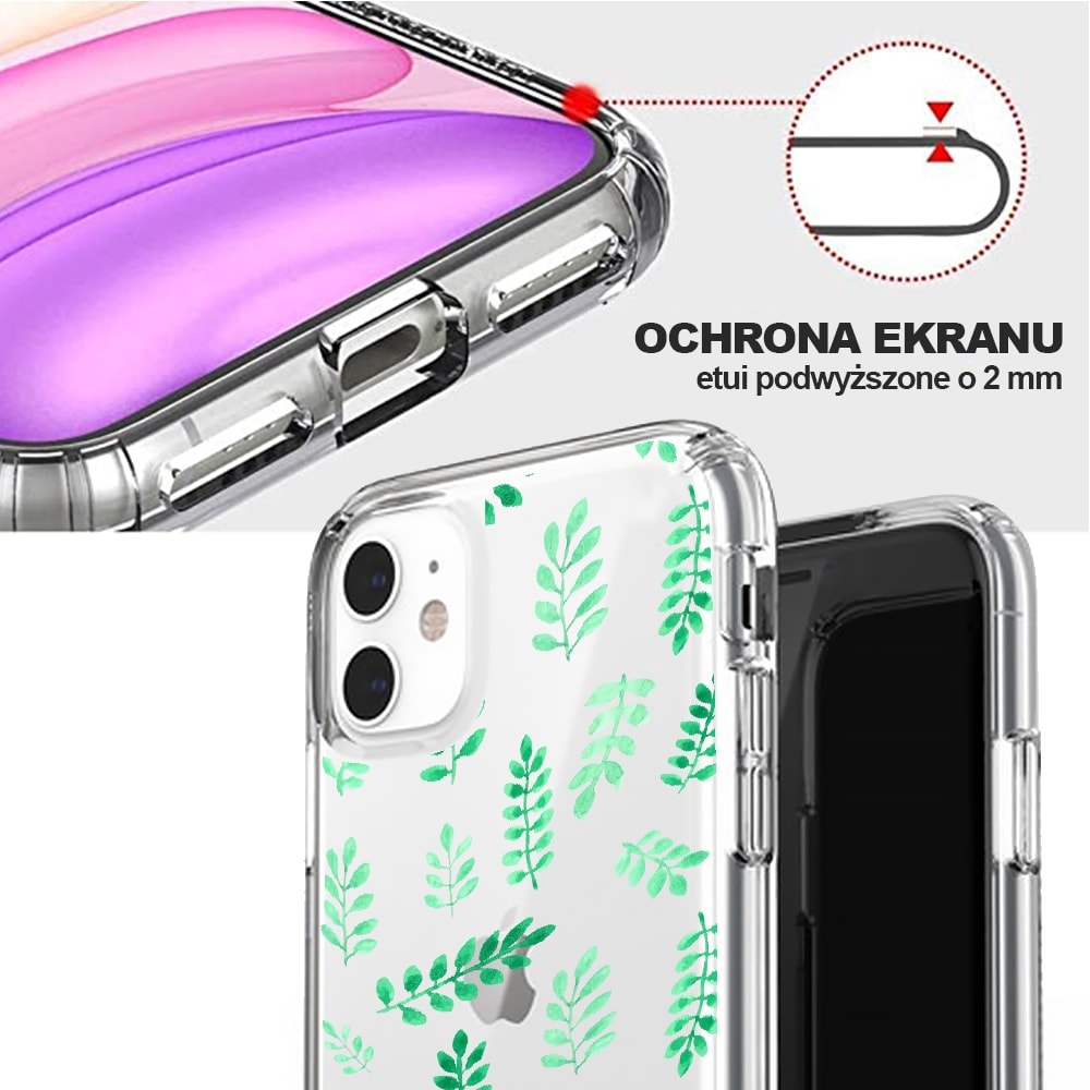 Etui do iPhone 11 z nadrukiem listki