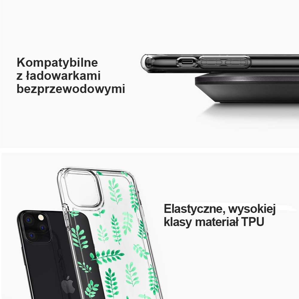Etui do iPhone 11 z nadrukiem listki