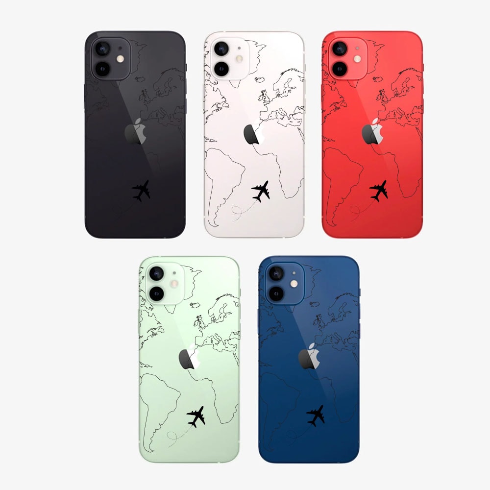 Etui do iPhone 12 z nadrukiem dookoła świata