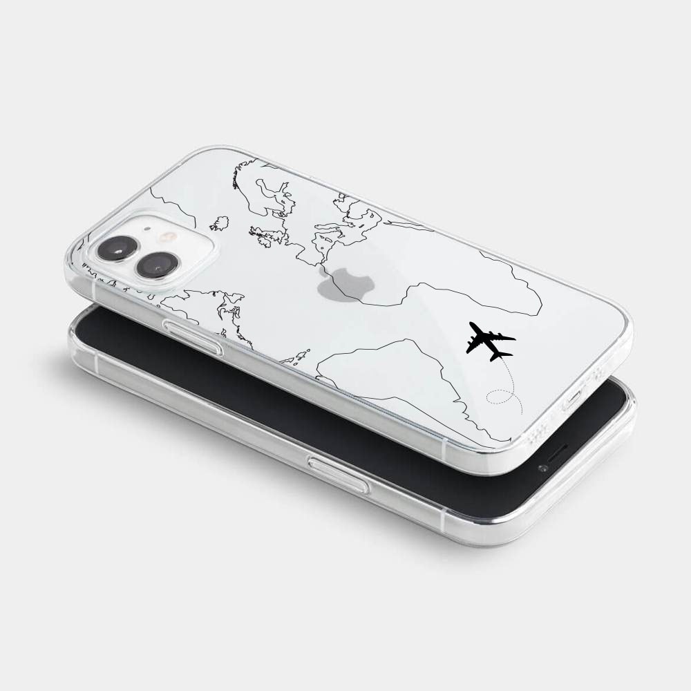 Etui do iPhone 12 z nadrukiem dookoła świata