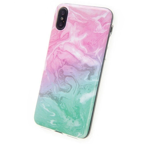 Etui do iPhone X/XS ochronne, kolorowe ombre