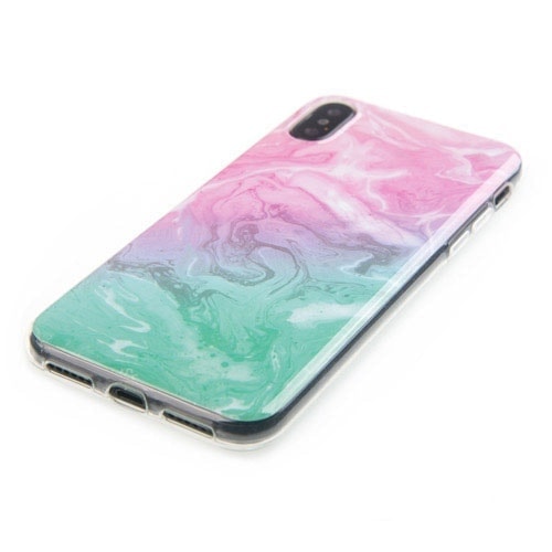 Etui do iPhone X/XS ochronne, kolorowe ombre